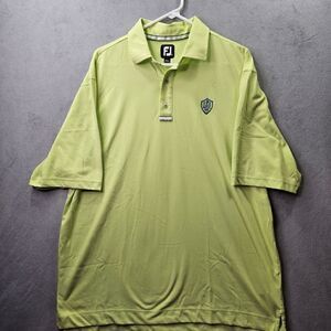 Footjoy Golf Polo Shirt Mens Size XL Green Blue Hill Country Club 1912